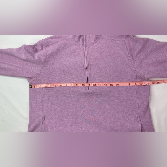 Eddie Bauer Purple Zippered Polo Sweatshirt Size Large - Picture 6 of 8